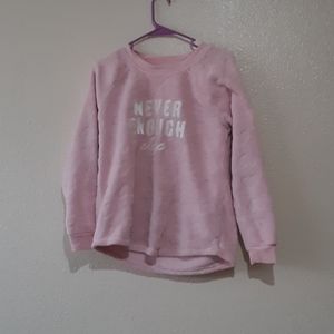Long sleeve pink pajama wear shirt